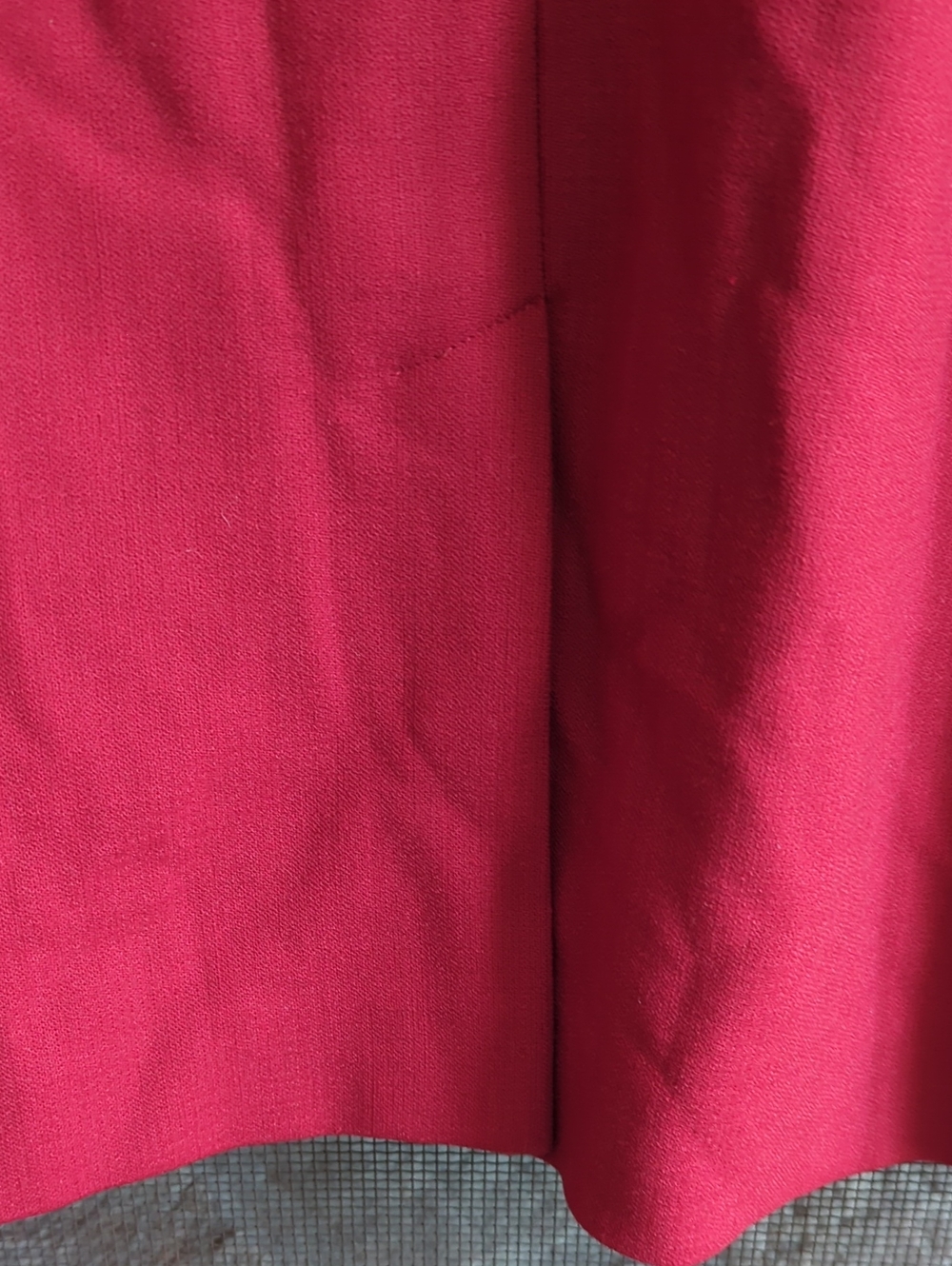 The Fold London Red Wool Blend Arlington Dress - Picture 9 of 10